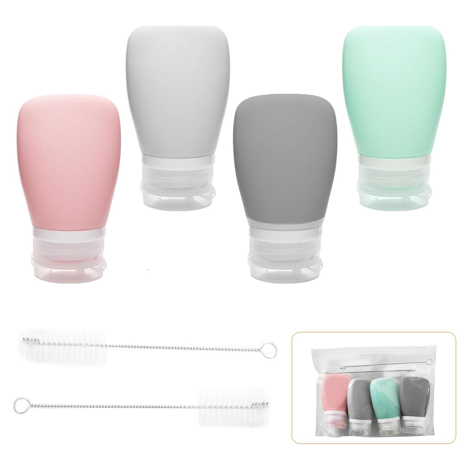 4 Botellas de Silicona para Aderezo 60ml XJMWXHFC