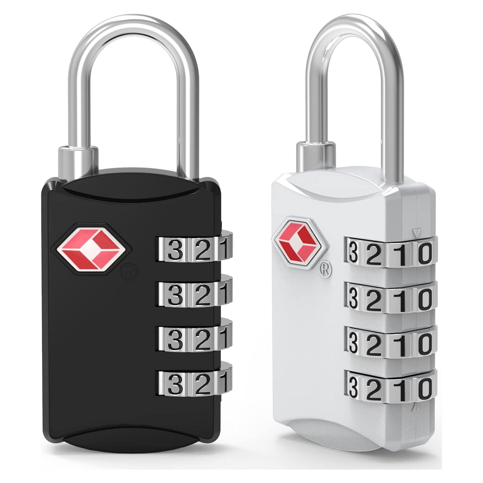 Cerraduras de Equipaje TSA Diyife 4 Dígitos Impermeables - 2 Piezas
