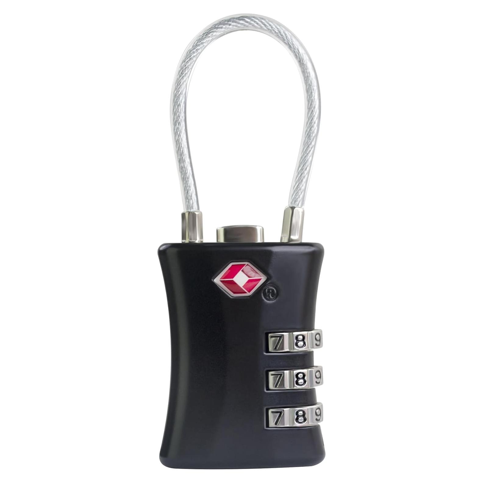 Candado de Combinación TSA UP Security Negro 3 Dígitos