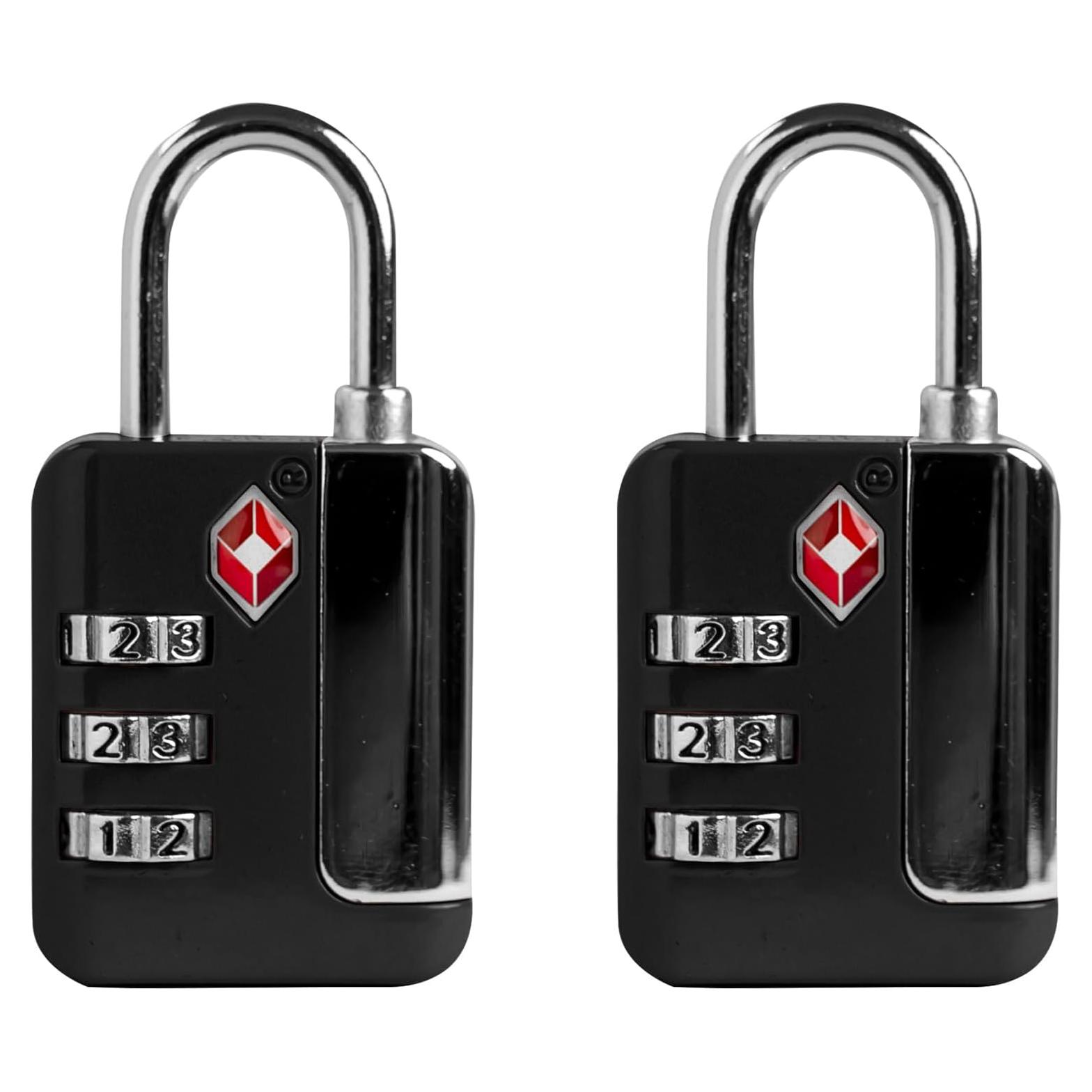 Candado TSA de Combinación UP Security 3 Dígitos Negro