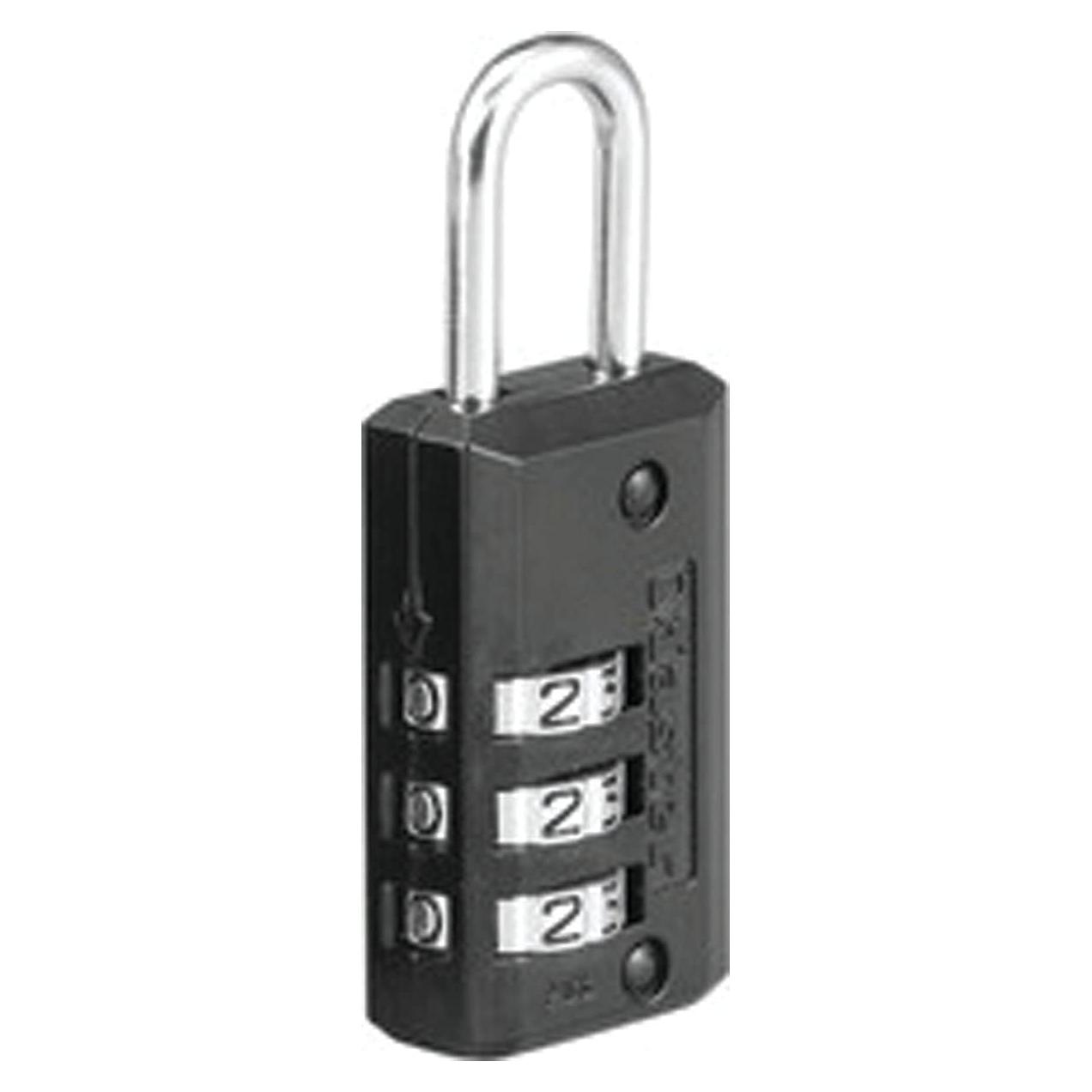 Candado de Equipaje Master Lock 646T Negro - Paquete de 2