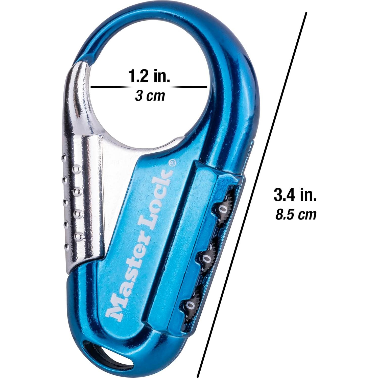 Candado de Combinación Master Lock 1548DCM, 3 Dígitos, Asortido