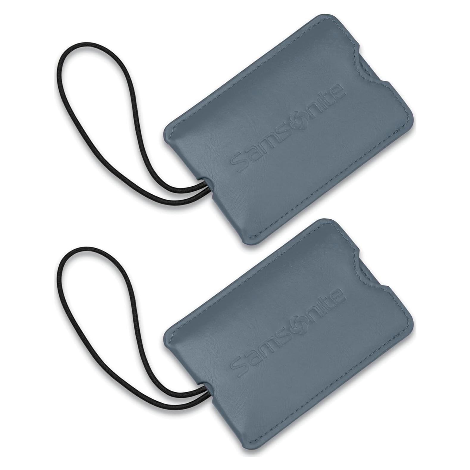 Etiquetas de ID de vinilo Samsonite 2 unidades azul