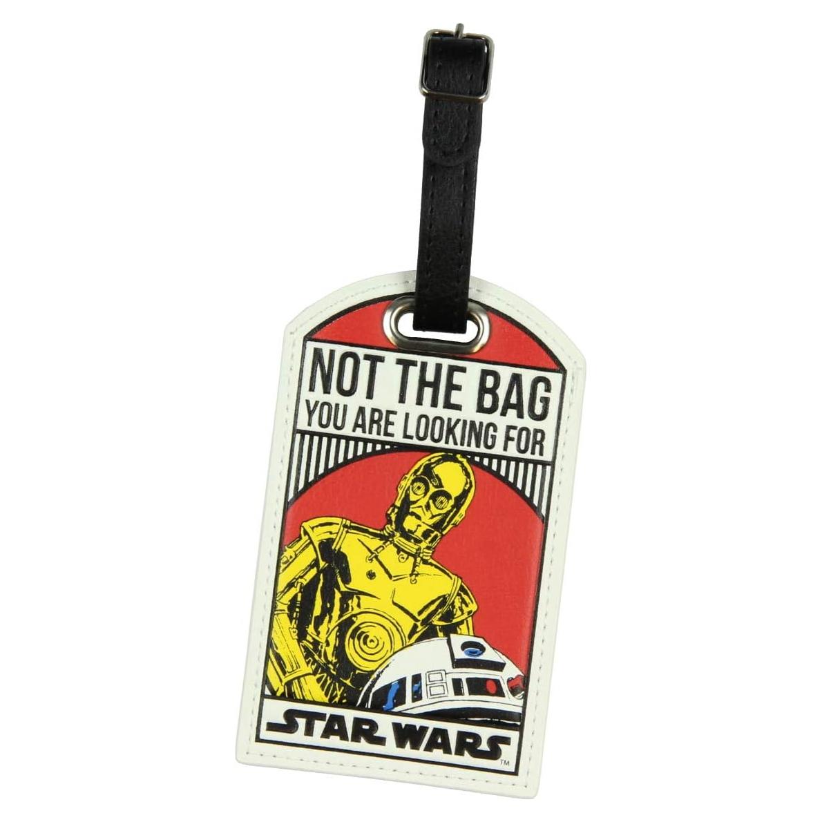Etiqueta de Equipaje Star Wars C-3PO R2-D2 Bioworld 7.3x12.1cm