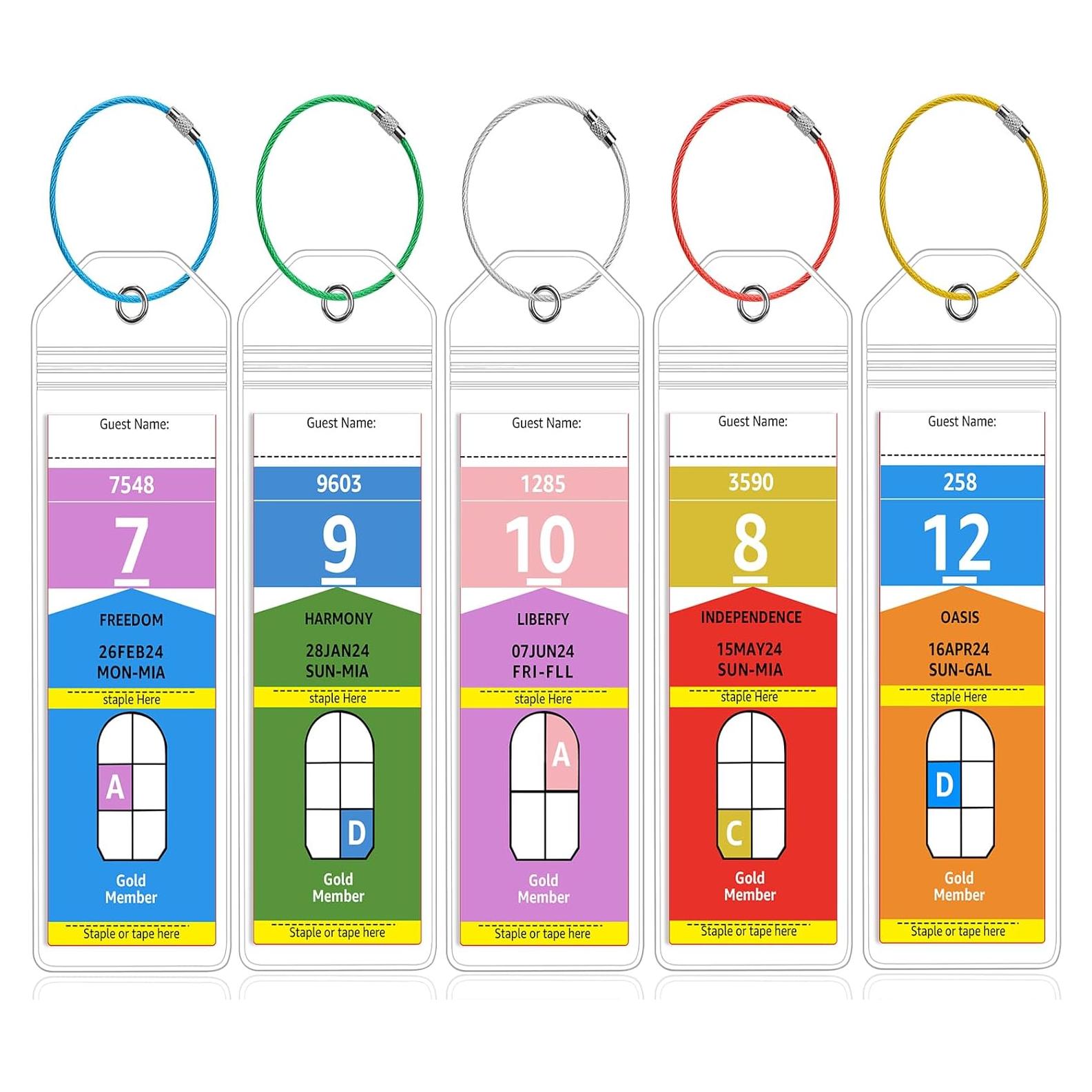 5 Soportes de Etiquetas de Equipaje FUNMCAN para Cruceros 2024-2025