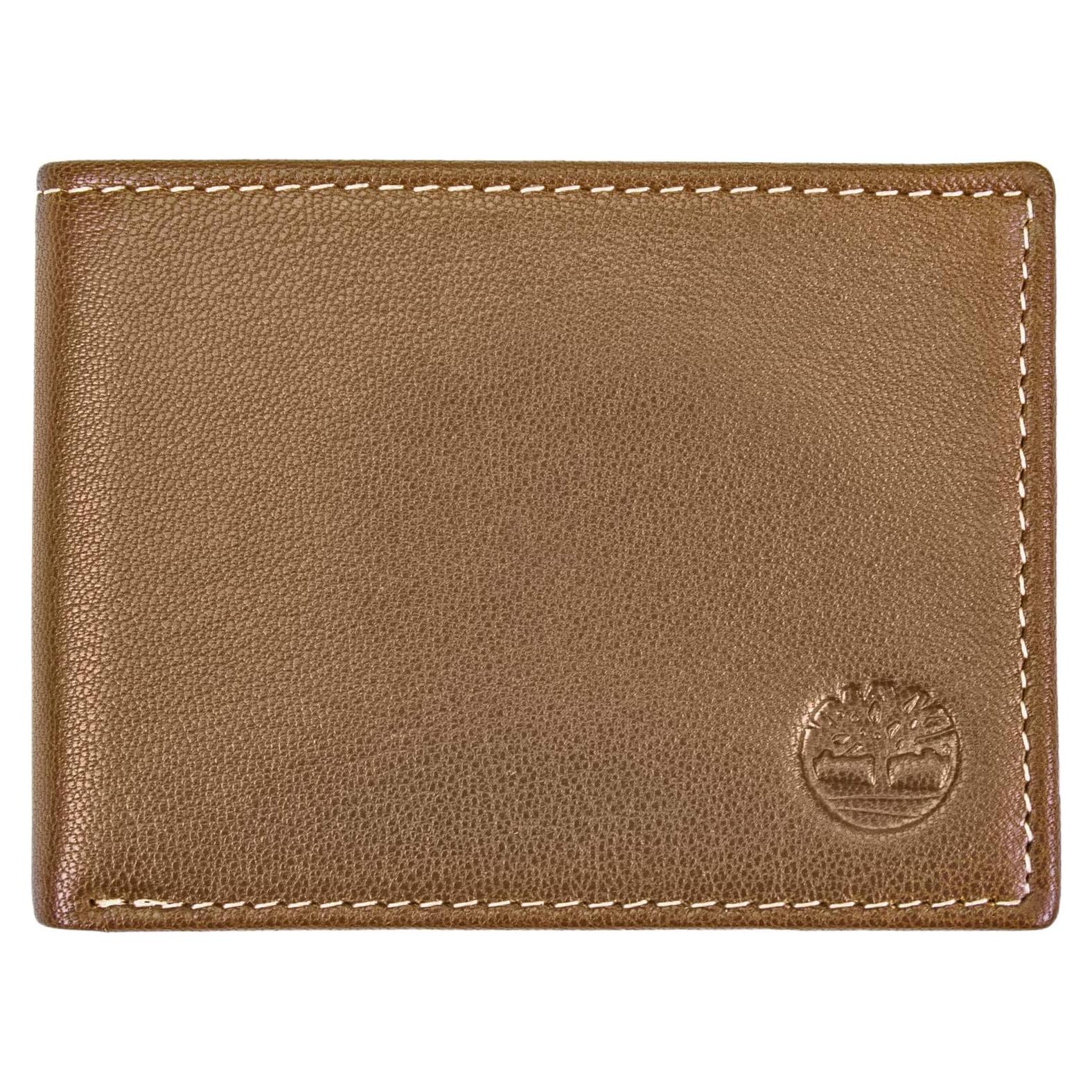 Cartera Trifold de Cuero Genuino Timberland para Hombre
