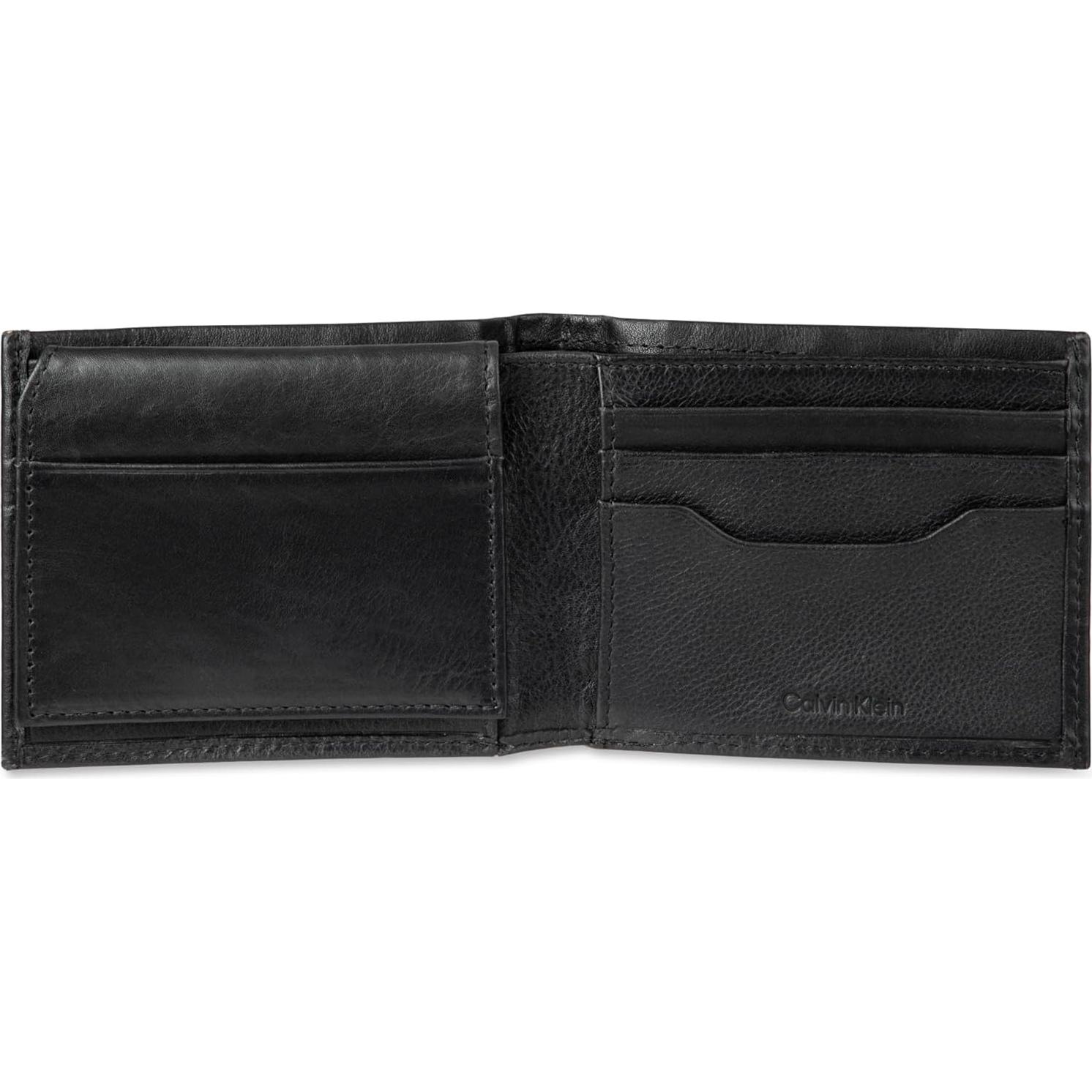 Cartera Bifold Minimalista de Cuero RFID Calvin Klein Hombre