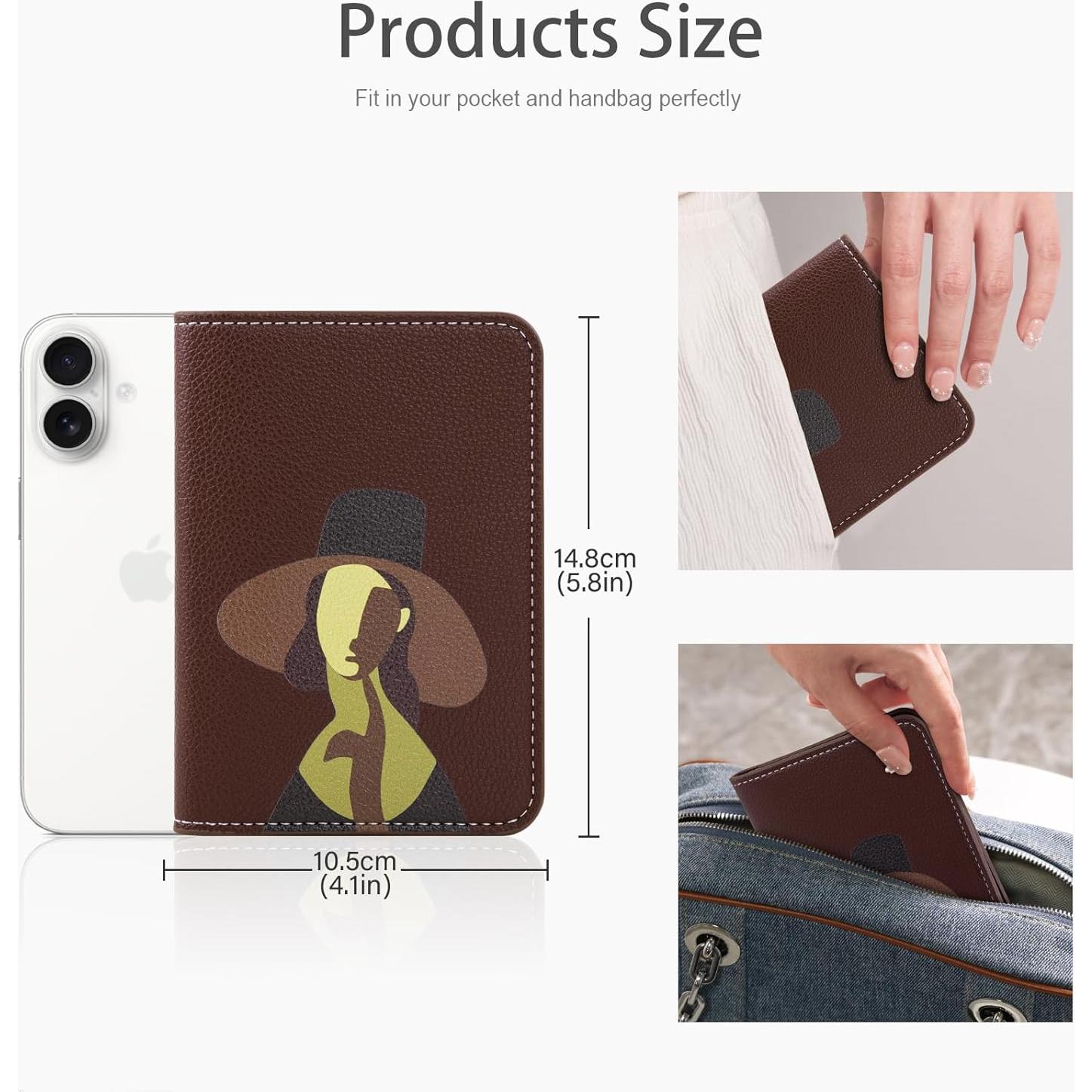 Portafolio de Pasaporte Lychii Chocolate con Bloqueo RFID
