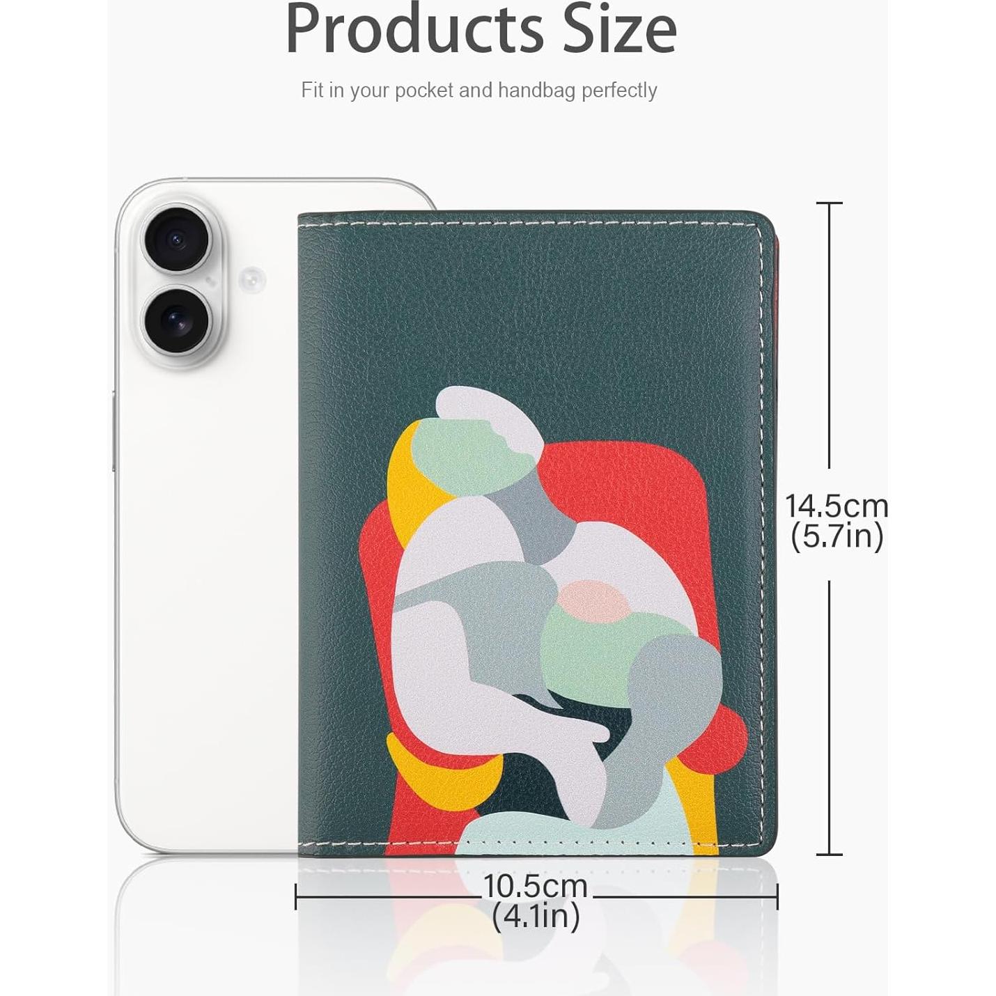 Funda para Pasaporte Lychii Verde Oscuro con Bloqueo RFID