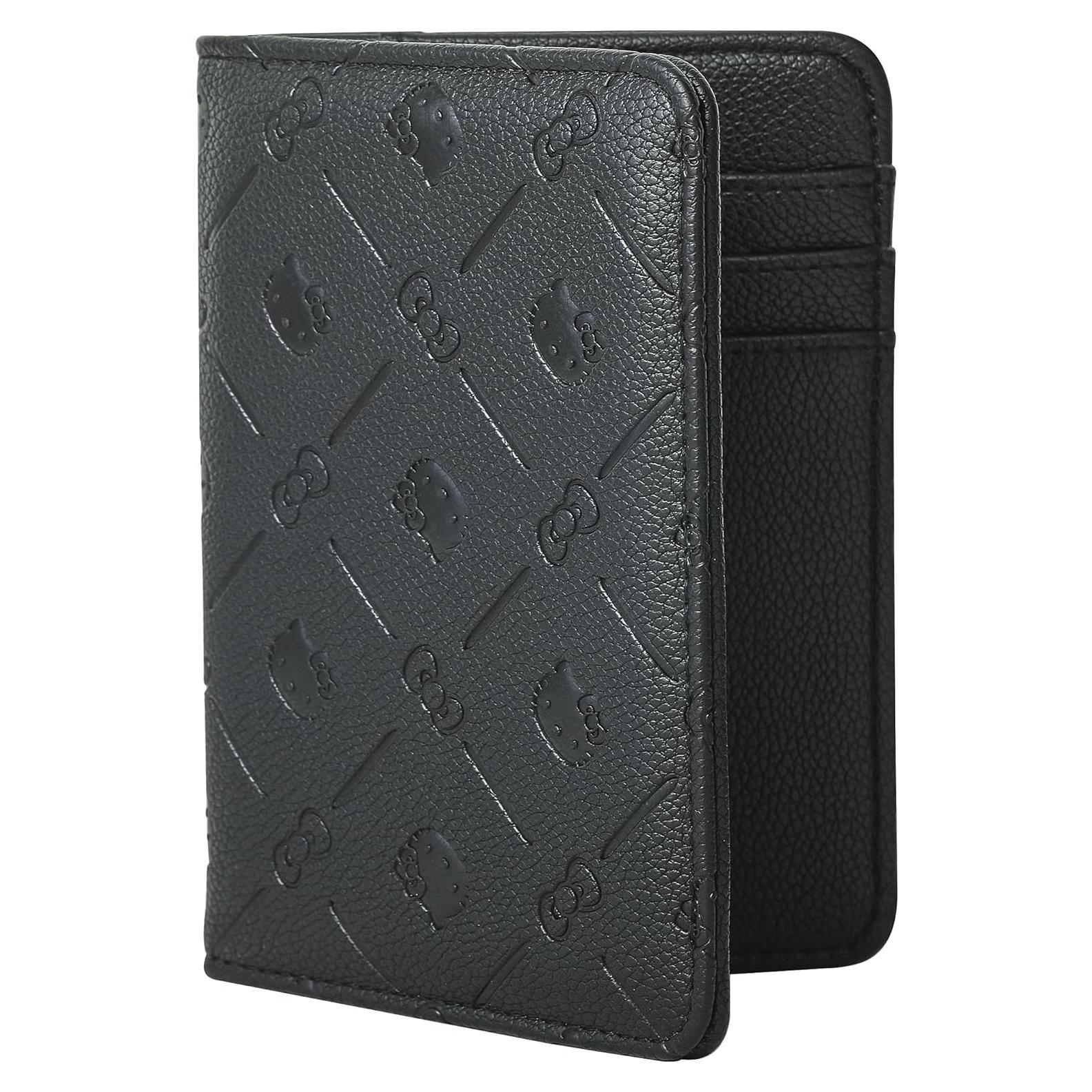 Portafolios de Pasaporte Hello Kitty Negro Licencia Oficial
