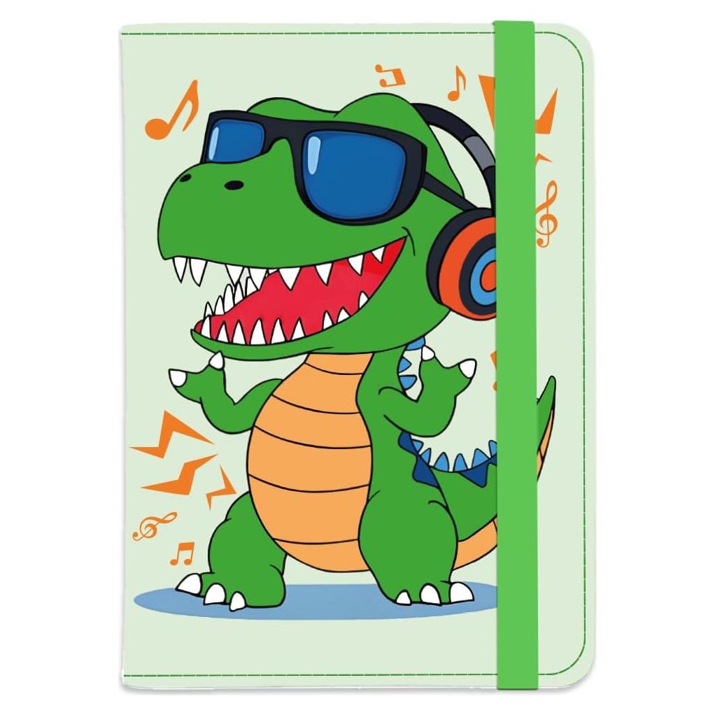 Funda de Pasaporte de Dinosaurio Verde Beinkmake - Cartera de Viaje