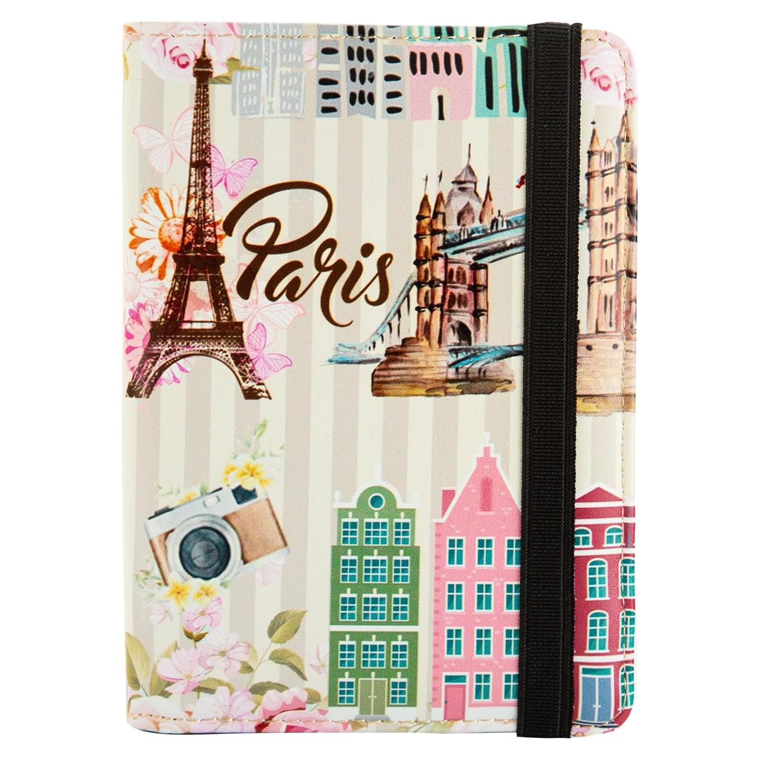 Billetera para Pasaporte con Bloqueo RFID ANNAMISSI Torre Eiffel