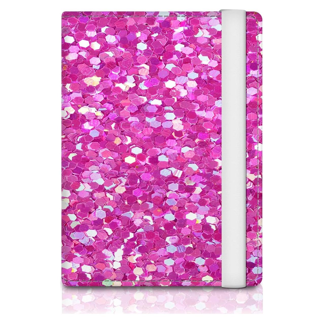 Portapasaportes de Cuero Premium RFID ATJFKIXL Puntos Rosados