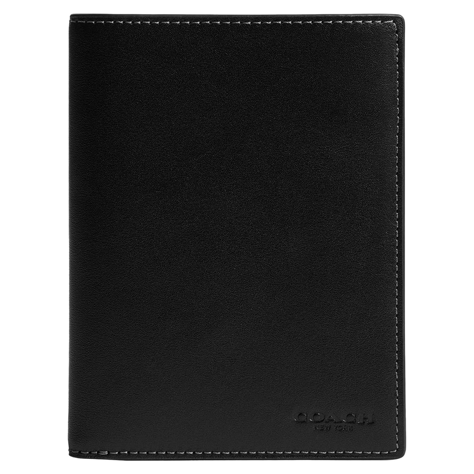 Funda de Pasaporte Coach para Hombre en Color Negro