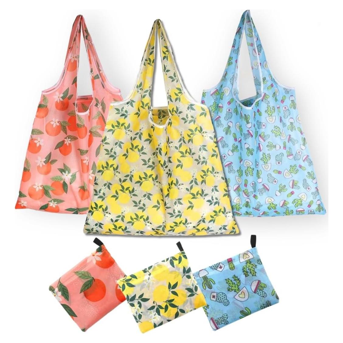 Bolsas de Compras Reutilizables SZbest 3PCS Plegables 64.3x42cm