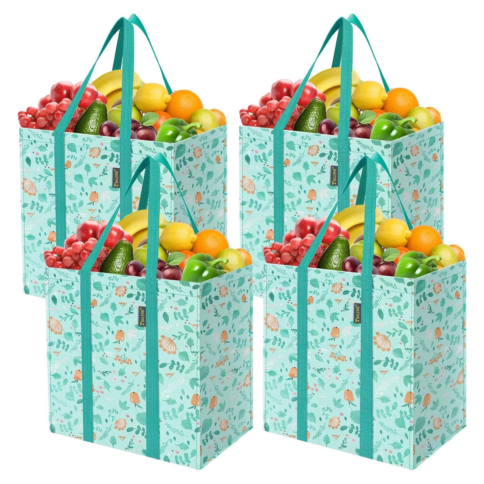Bolsas de Compras Reutilizables Baleine 4 Pk Paseo Primavera