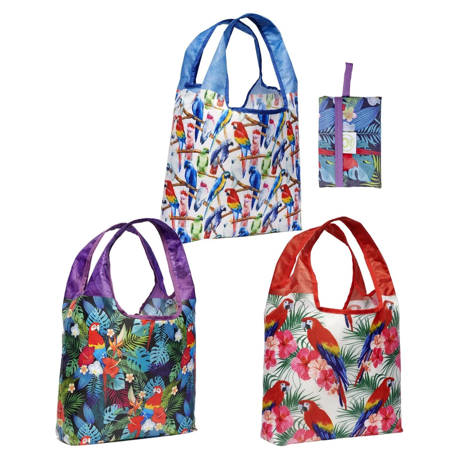 Bolsas de Compras Reutilizables O-WITZ 3-pack Loros