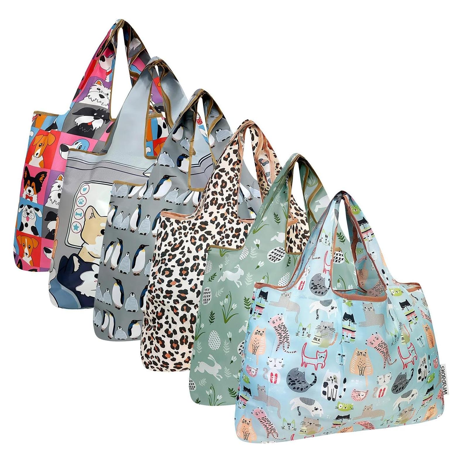 Bolsa Grande Plegable Reutilizable Allydrew - 6 Unidades 53x42cm