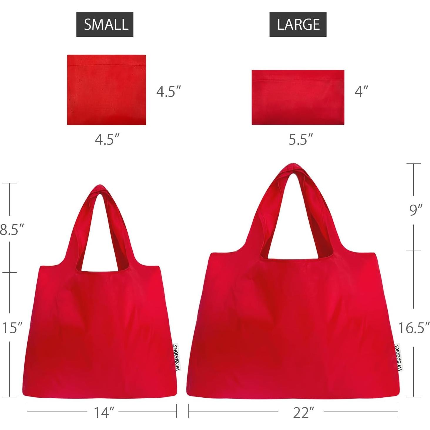 Set de 2 Bolsas Reutilizables Plegables allydrew - Grande y Pequeña