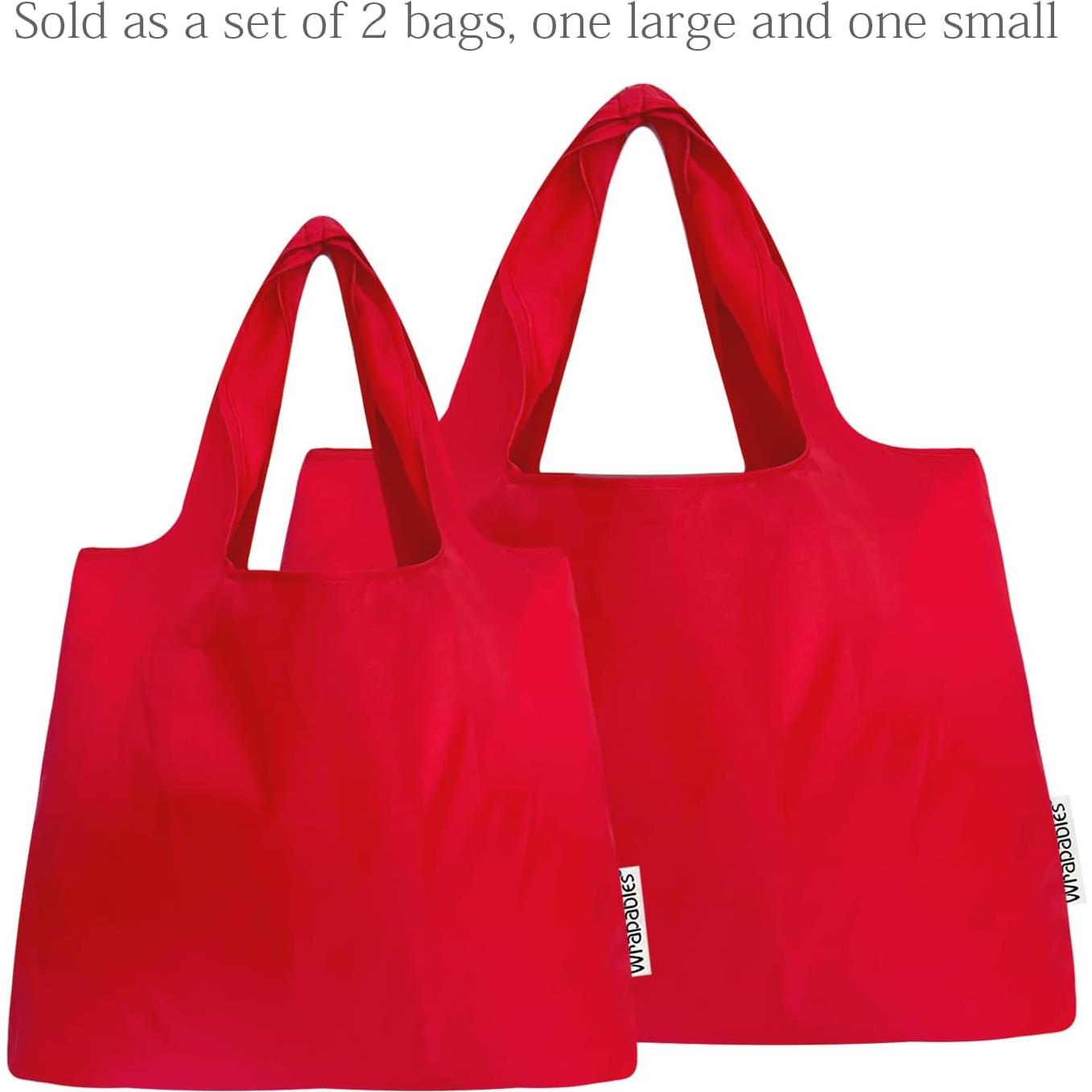 Set de 2 Bolsas Reutilizables Plegables allydrew - Grande y Pequeña
