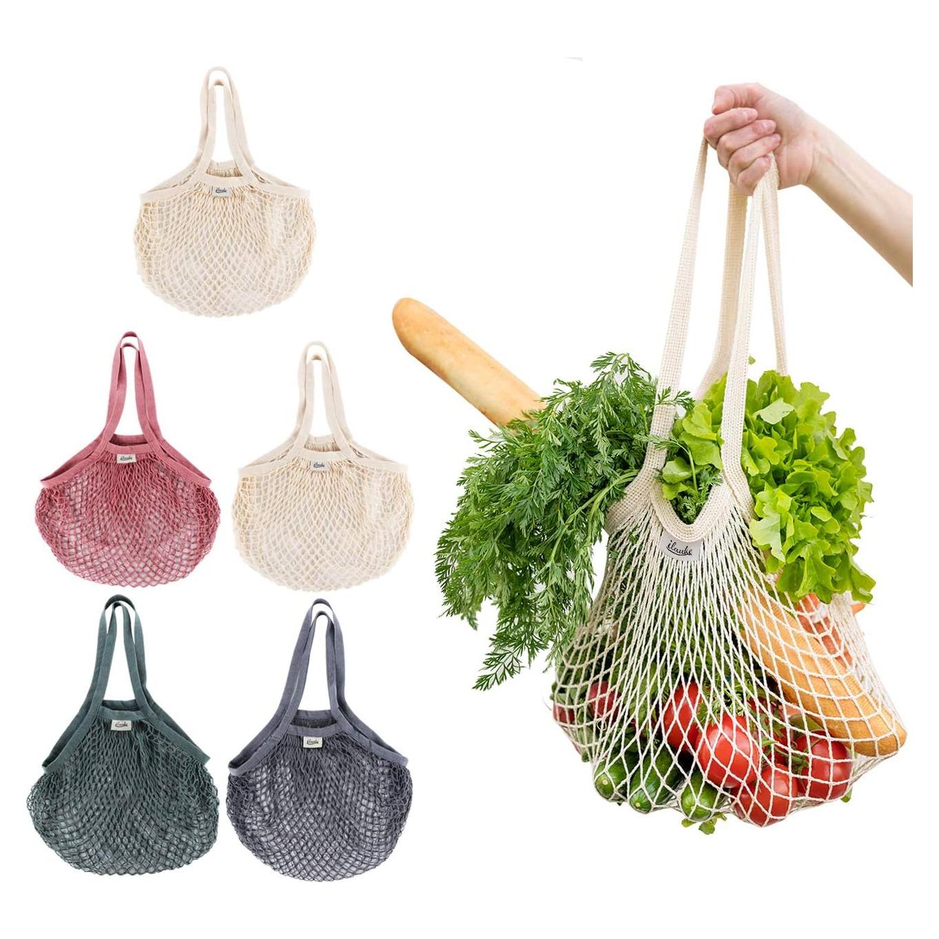 Bolsas de Compras Reutilizables Lemonfilter 5 Pack Algodón