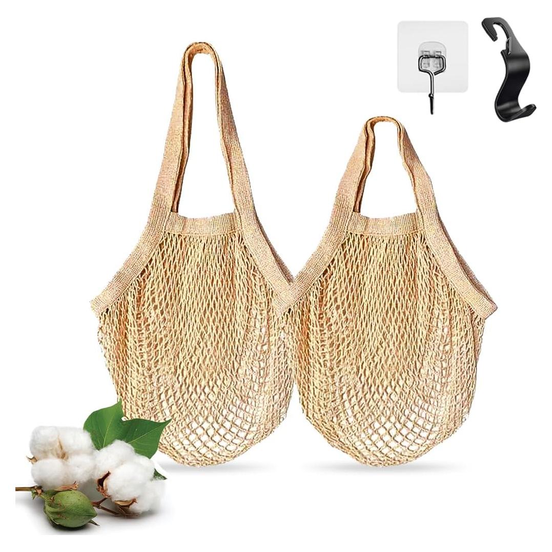 Bolsas de Malla de Algodón Reutilizables Mopani 2 Pzas Ecológicas