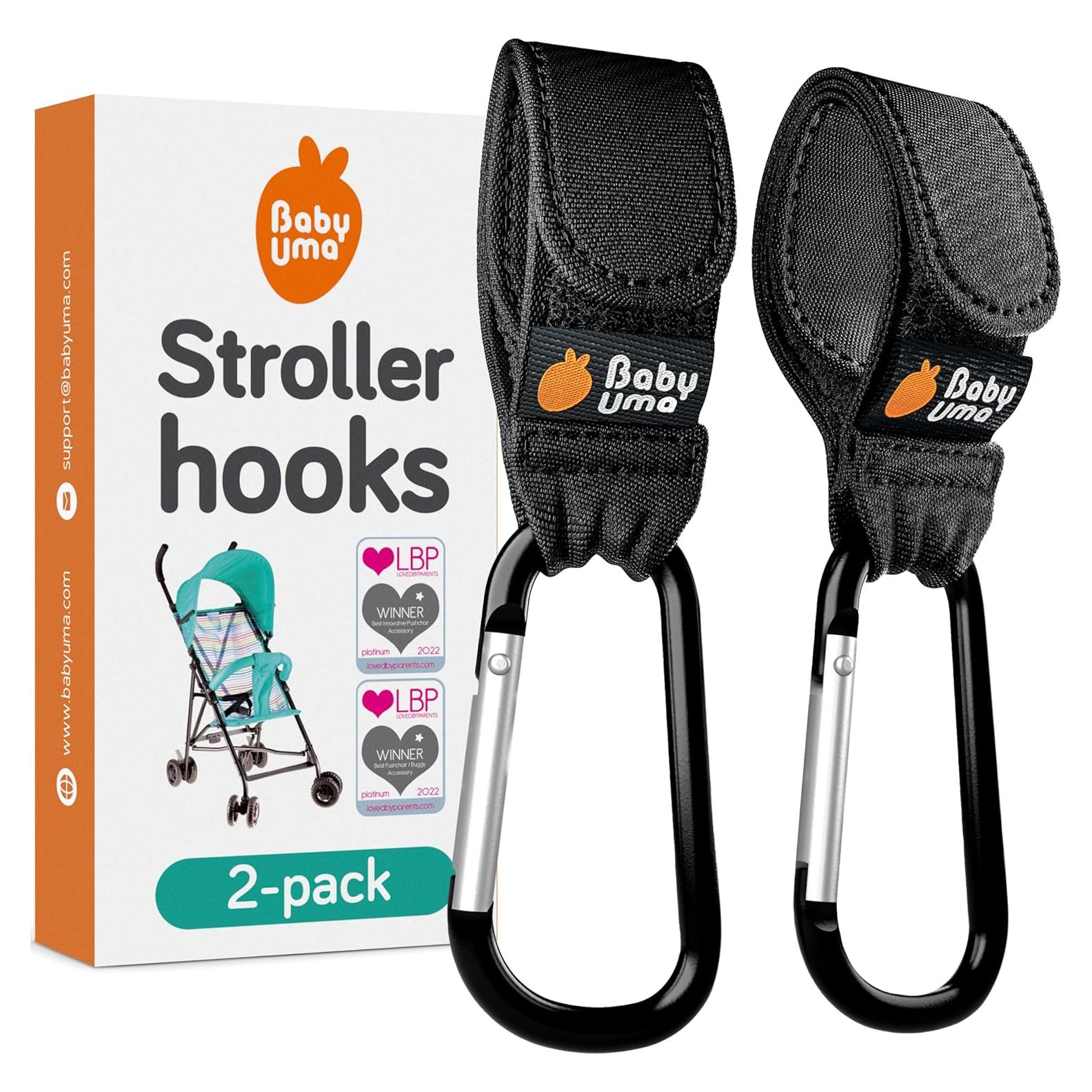 Ganchos Universales para Carro de Bebé Baby Uma - 2 Paquete, 5 kg