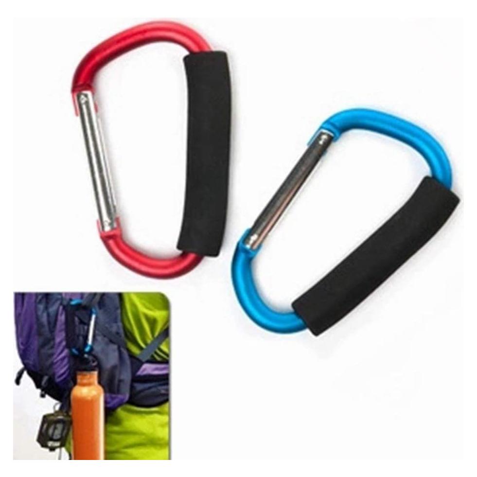 Gancho Carabiner YOTOM Grande D 13.7 cm Aluminio 2 Piezas