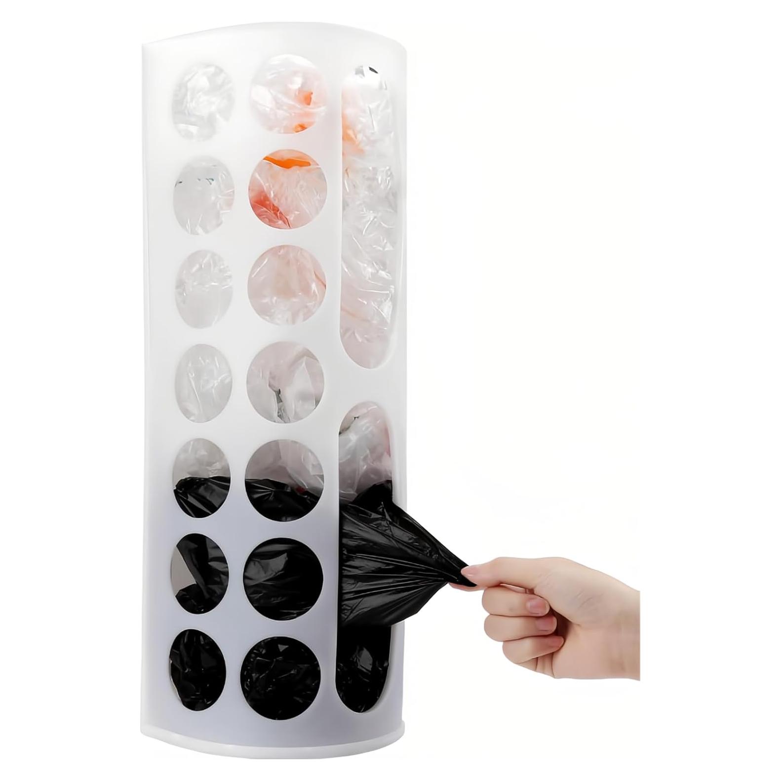 Soporte de Bolsa de Plástico Lunies Blanco - Organizador de Compras