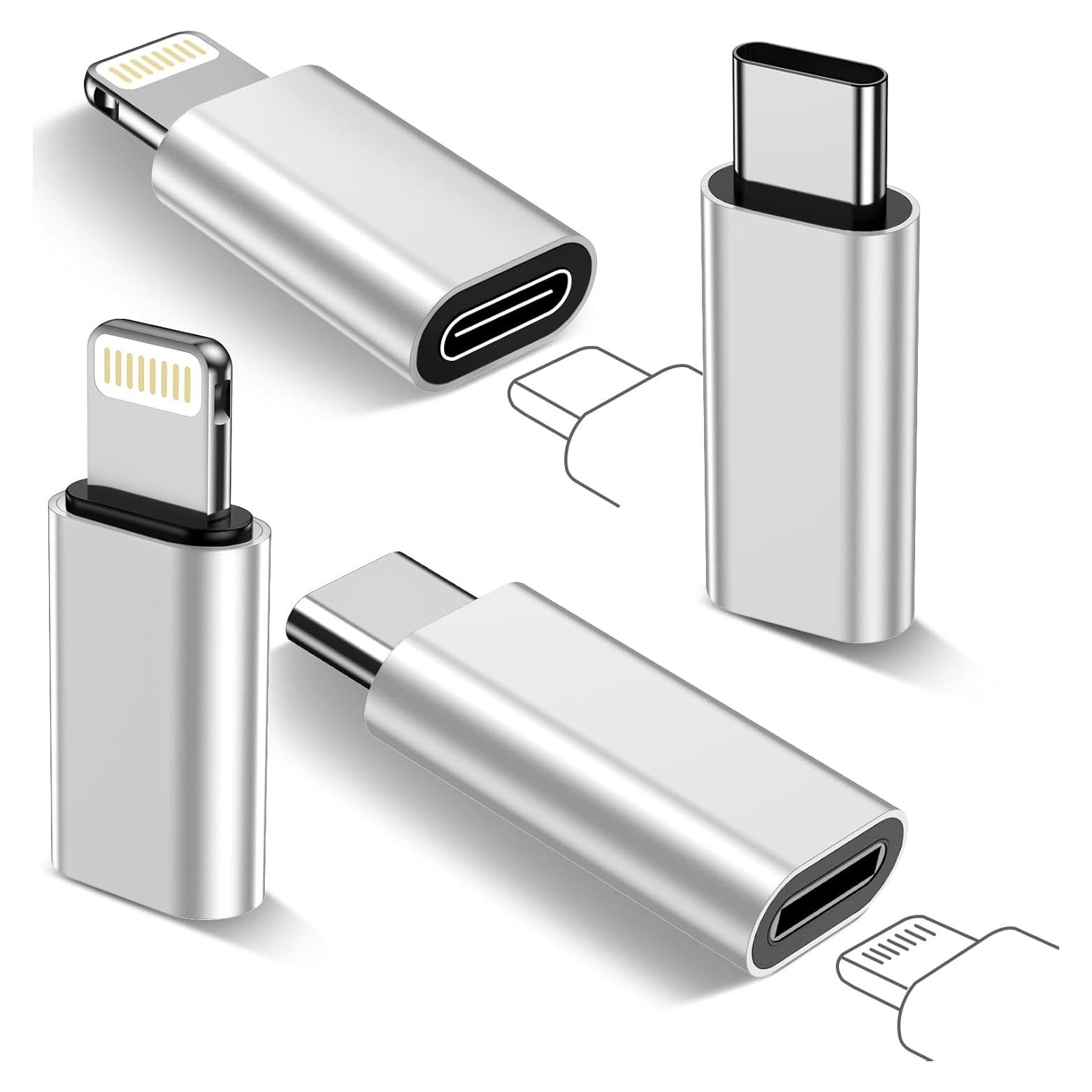 Adaptador xiwxi Lightning a USB C 2 Pack Carga Rápida