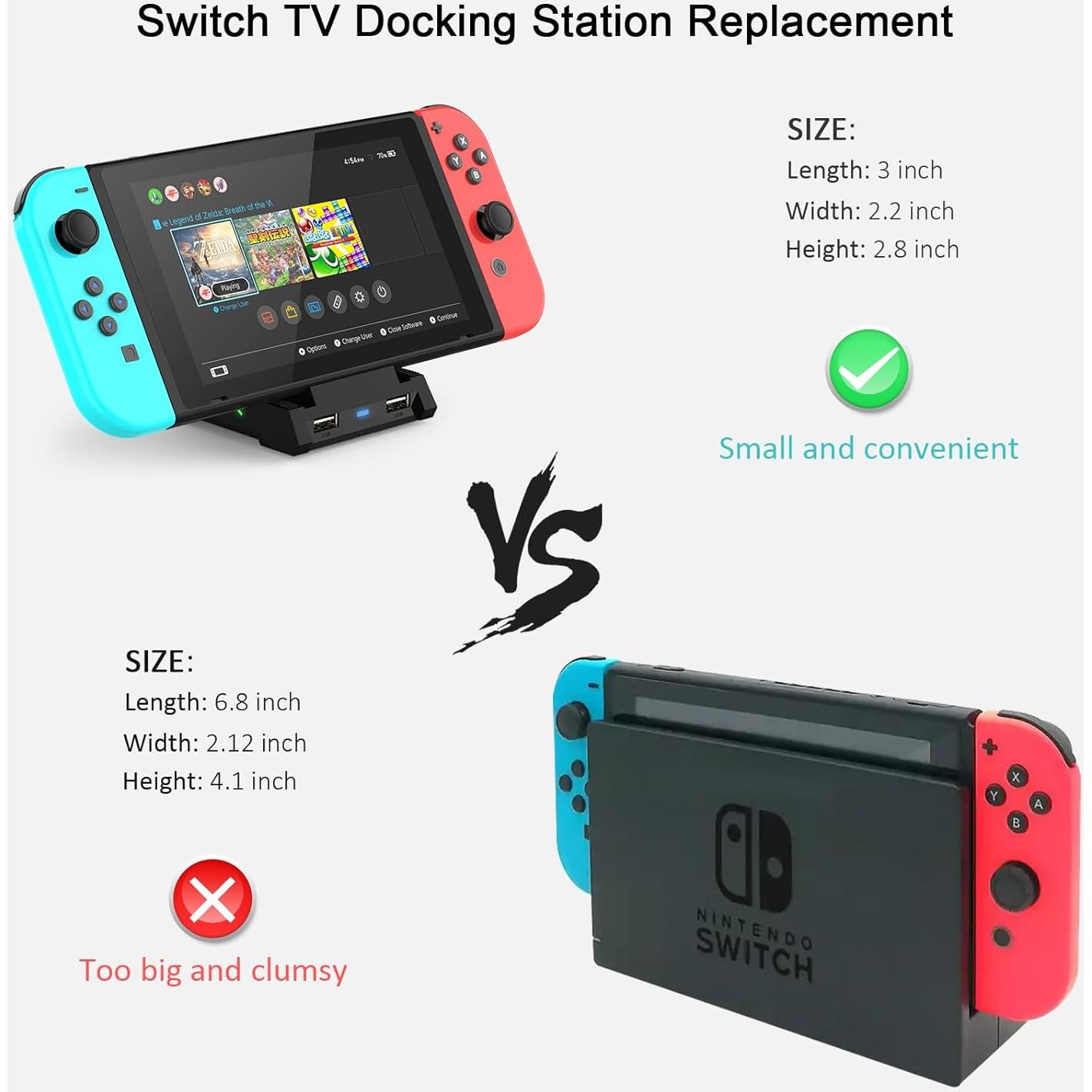Dock para Nintendo Switch ID CHINSION 4K HDMI Type-C USB