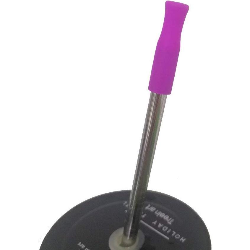 22 Puntas de Silicona Reutilizables Accmor para Pajitas de Metal 6mm