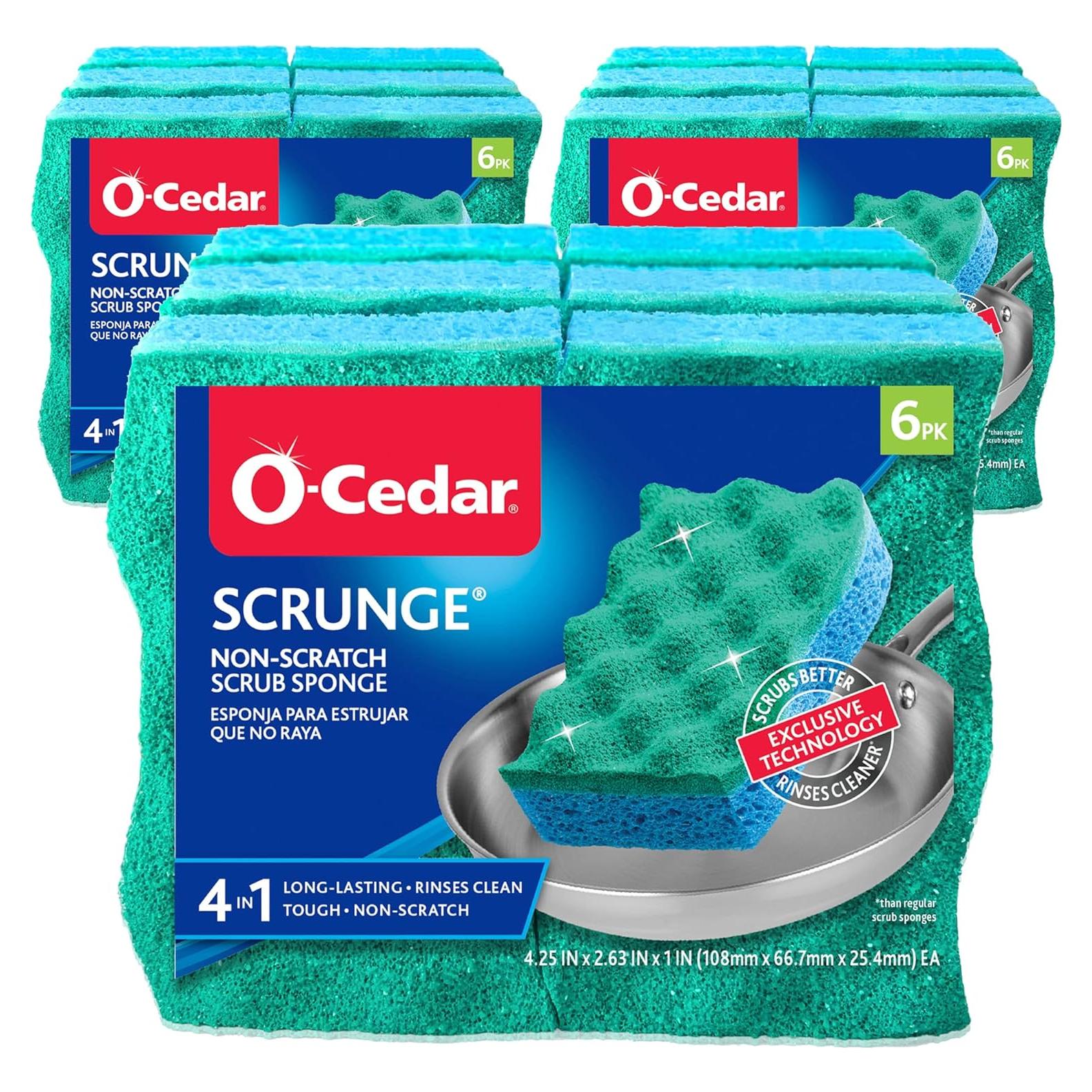 Esponja de Fregado Multiusos O-Cedar Scrunge 6 Unidades