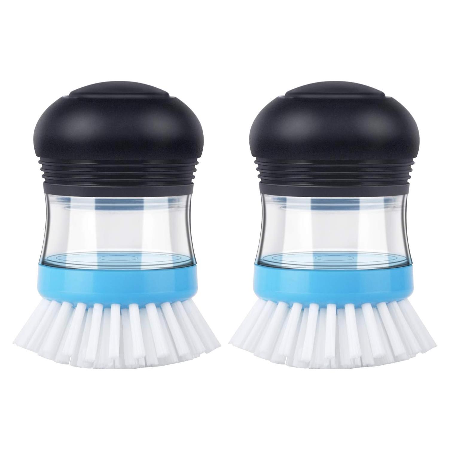 Cepillo dispensador de jabón MR.SIGA, paquete de 2, azul marino