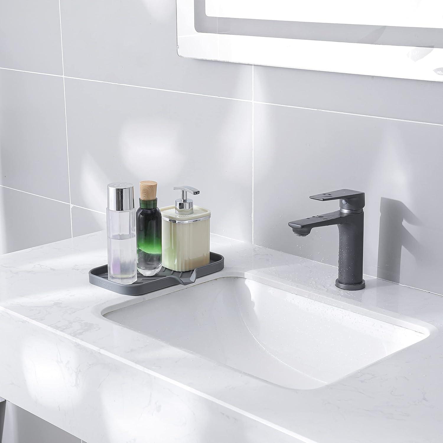 Plato de Jabón de Silicona MicoYang con Drenaje 24.4x13.5cm Gris