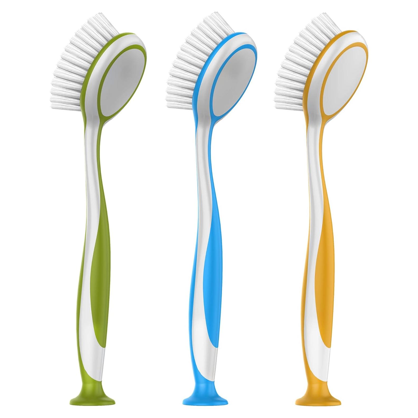 Cepillo Redondo para Platos MR.SIGA - Paquete de 3 Unidades