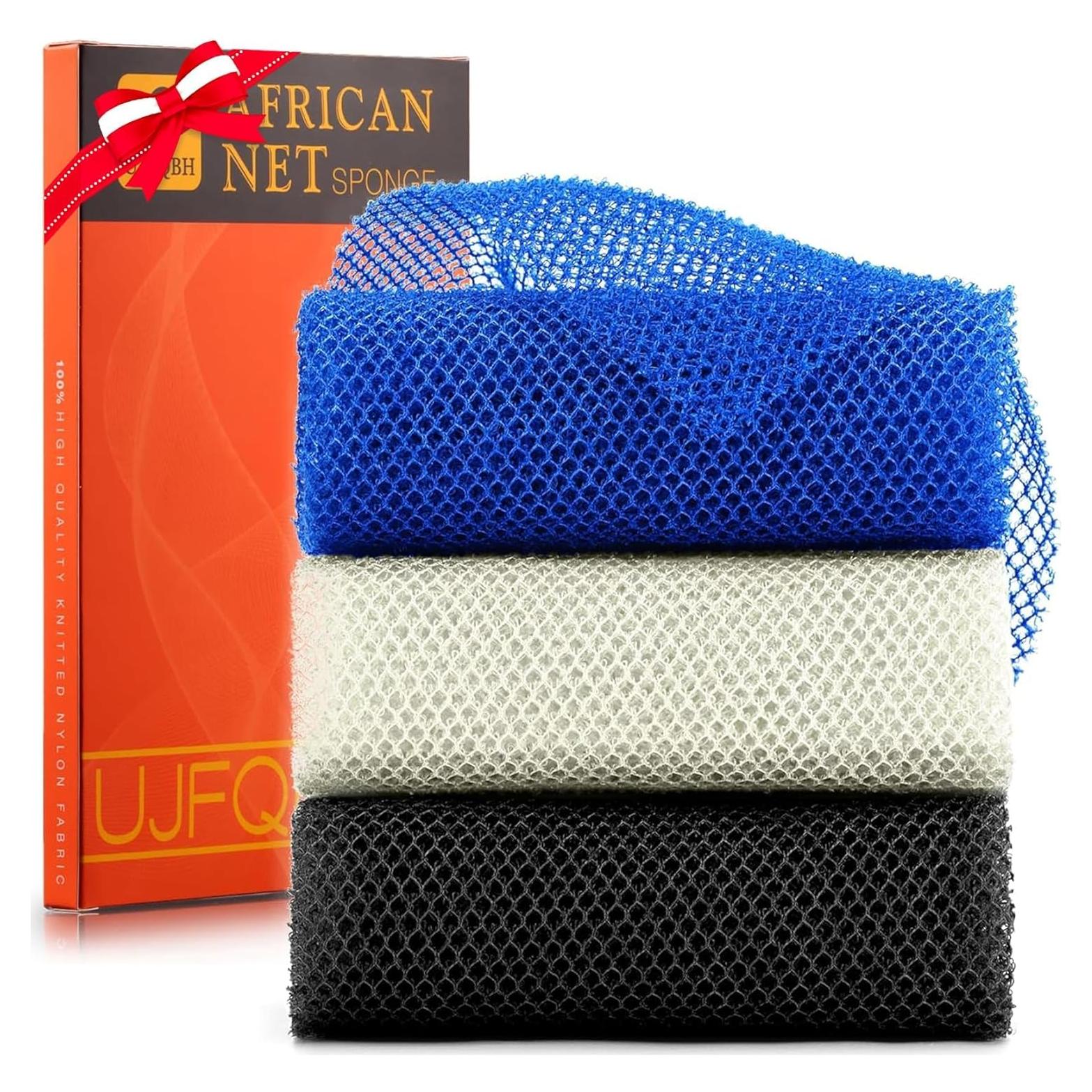 Esponja de Baño Exfoliante UJFQBH 3 Piezas Nylon 80 cm