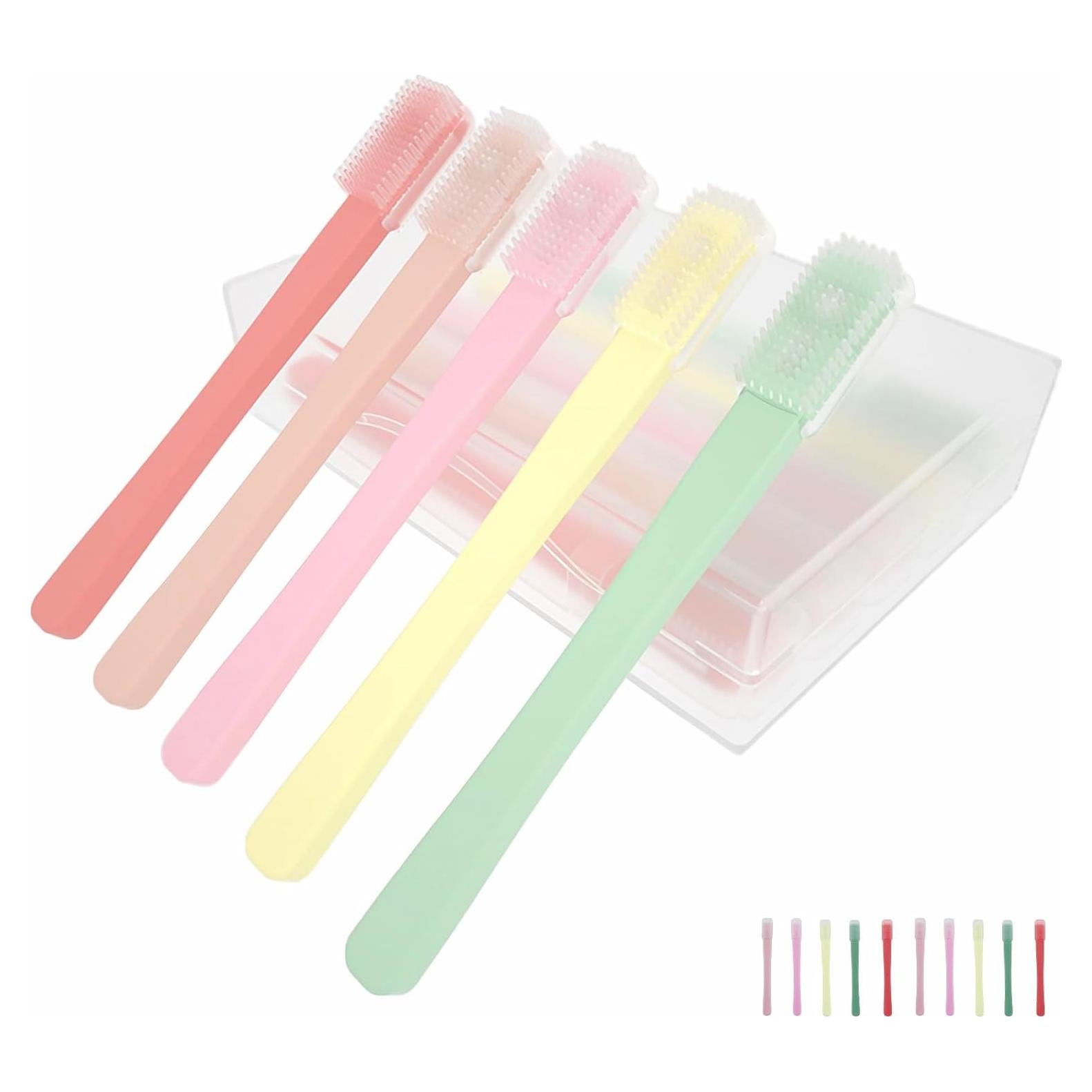 Cepillo de Silicona Suave para Párpados Sensibles - 10 Piezas