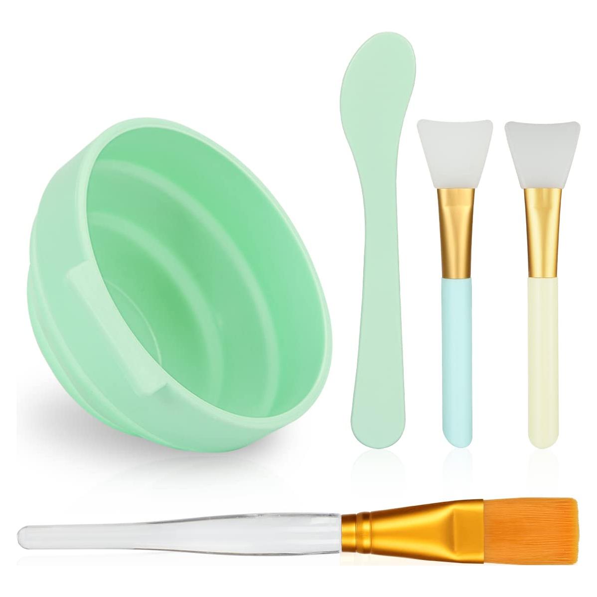 Juego de Tazones para Mezclar Mascarillas Faciales 5 en 1 Plazuria