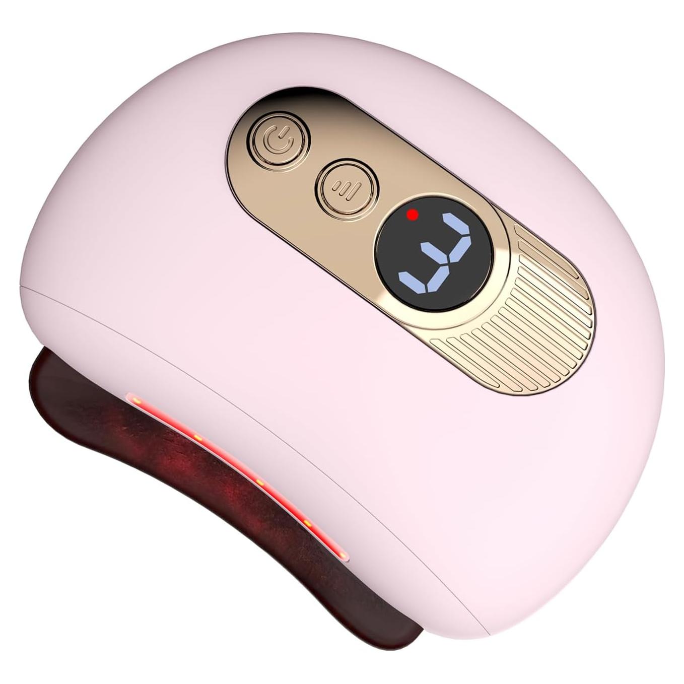 Conjunto de herramientas Gua Sha QAOZUOI para masaje facial Rosa