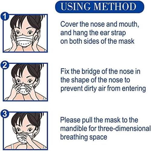 Mascarillas Desechables Negras LEMENT 100 Pcs 3 Capas