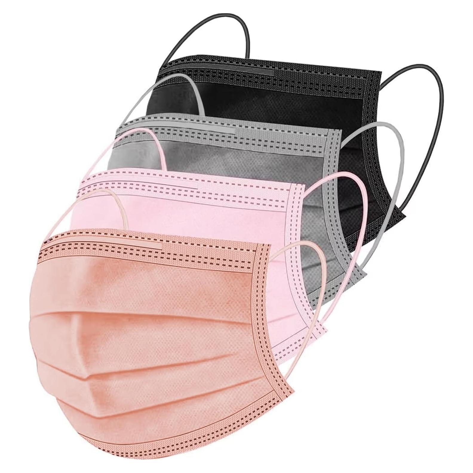 Mascarillas Desechables 100PCS Multicolor 3 Capas Adultos