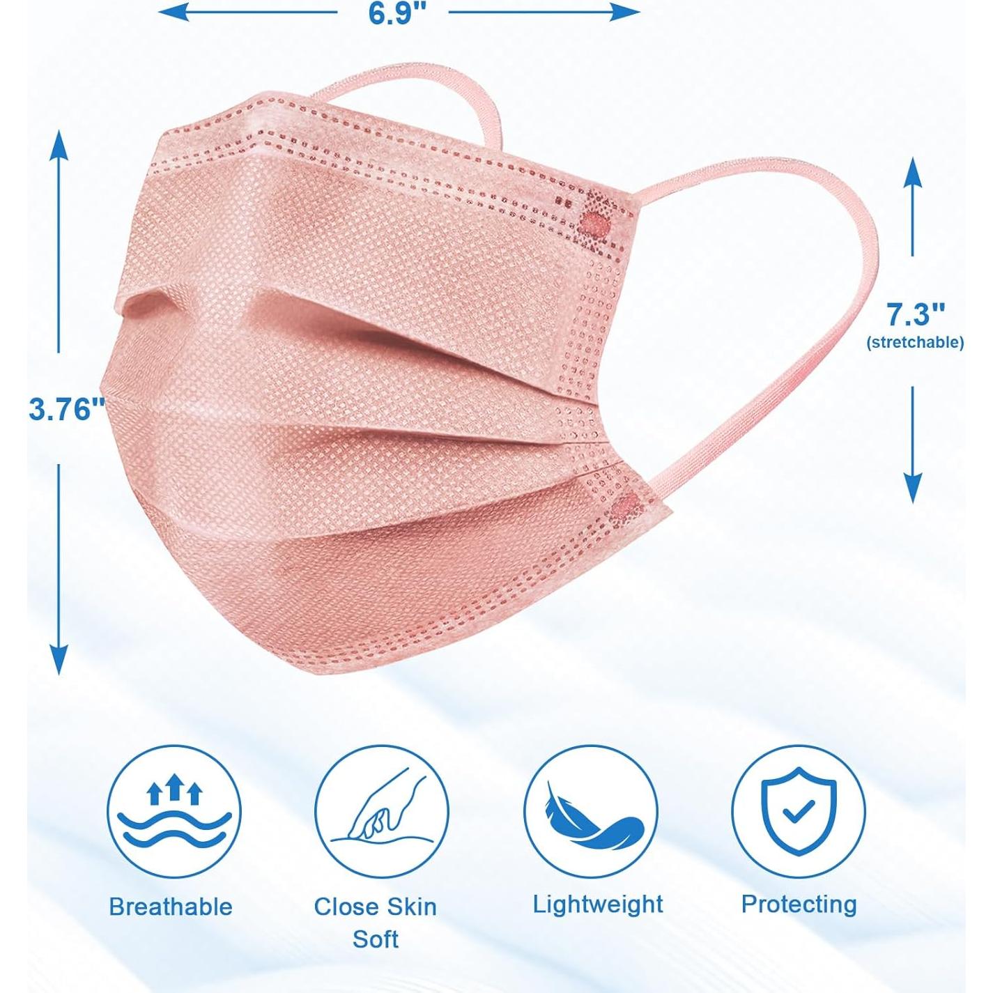 Mascarillas Desechables 100PCS Multicolor 3 Capas Adultos