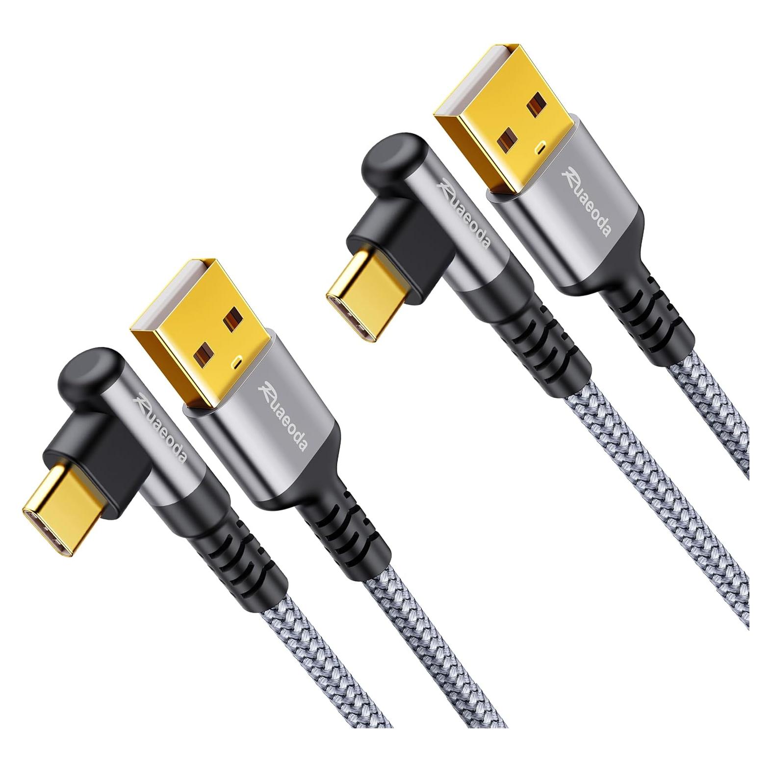 Cable USB C 1.83 m Ruaeoda 2Pack Carga Rápida 3.1A