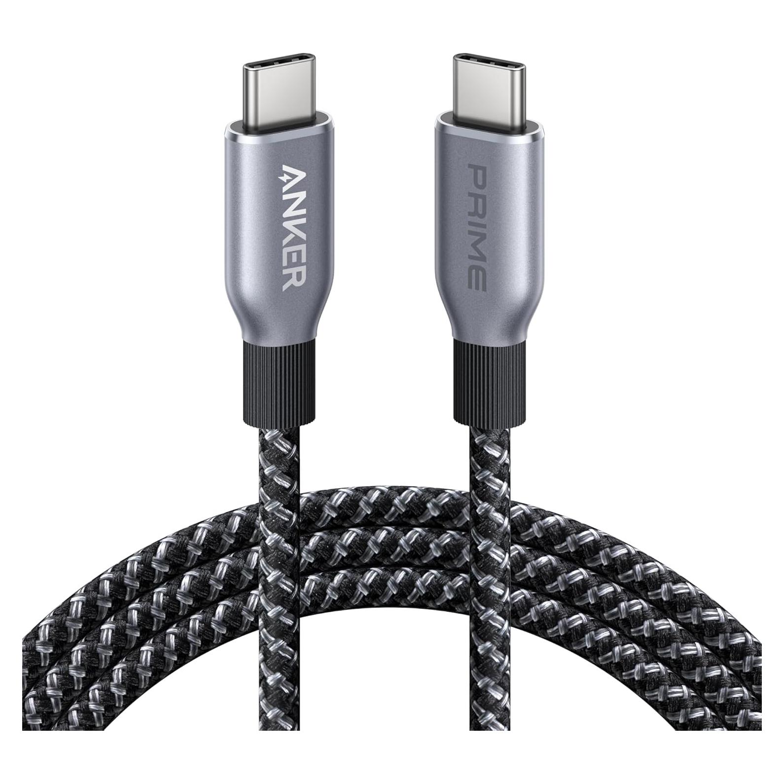Cable USB C a USB C Anker Prime 1.83m 240W Trenzado Reciclado
