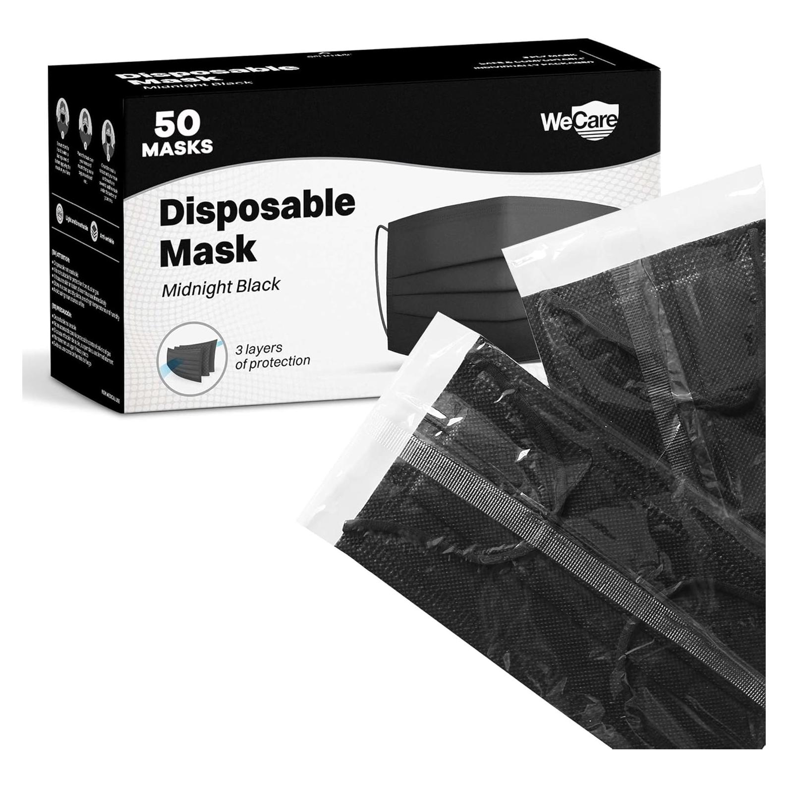 Máscaras Faciales Desechables WeCare - 50 Unidades Colores