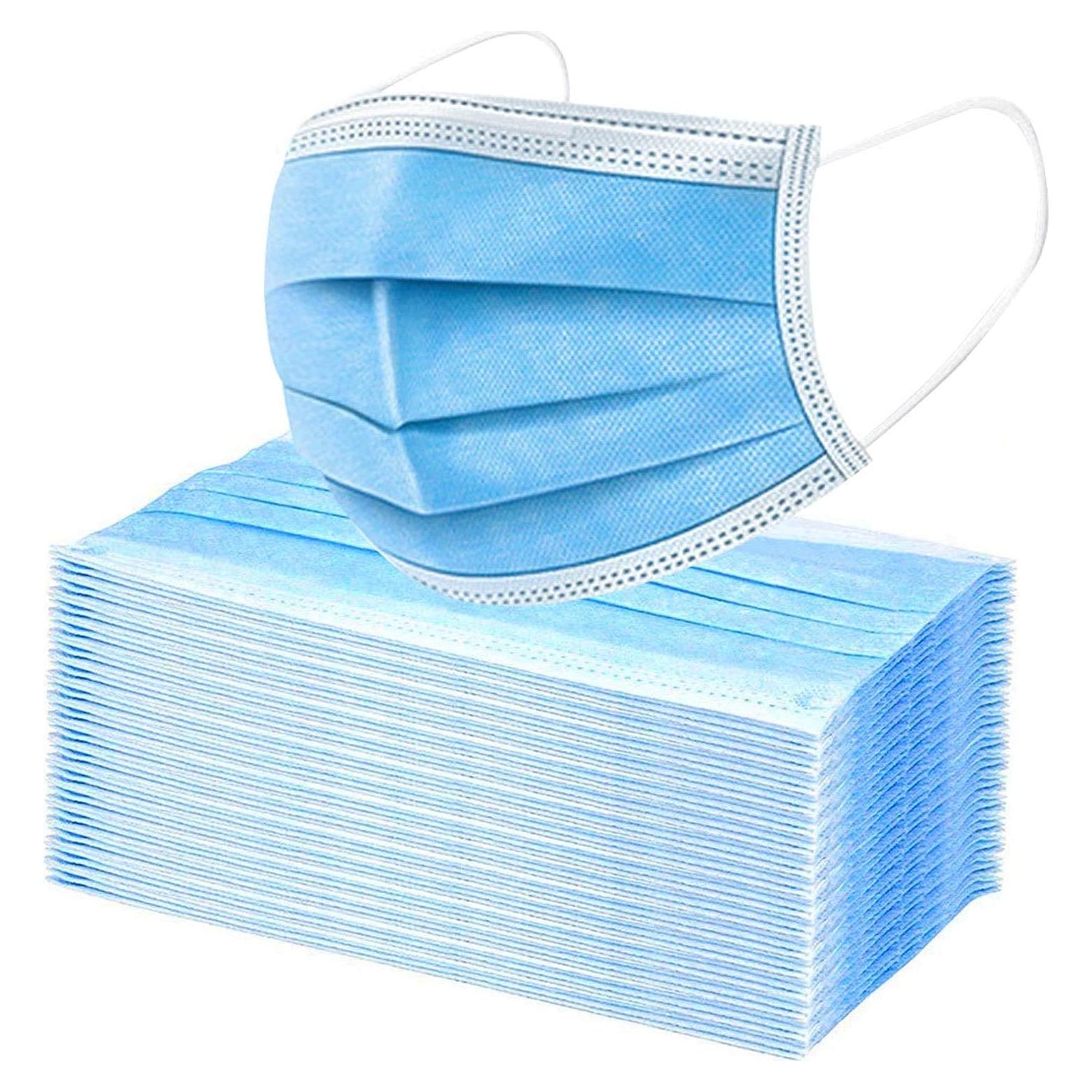 Paquete de 100 Mascarillas Desechables 3 Capas Gleeporte