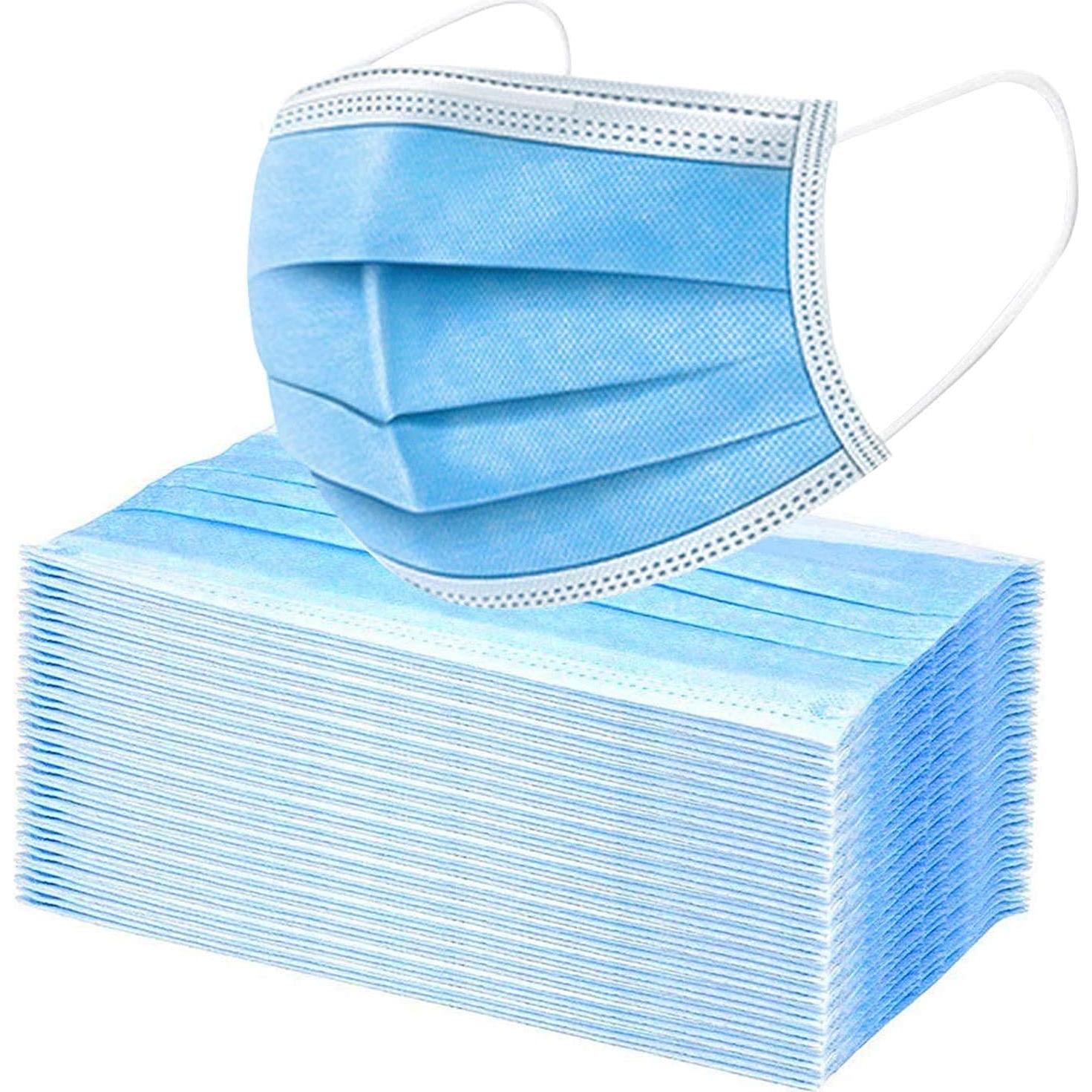 Paquete de 100 Mascarillas Desechables 3 Capas Gleeporte