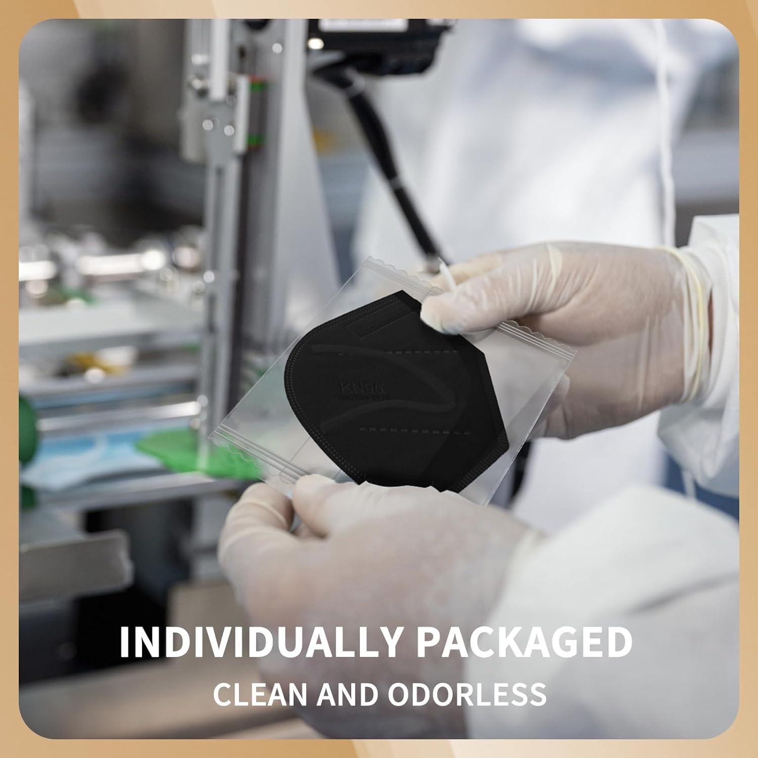 Mascarilla KN95 Desechable FACEMOON - Paquete de 100 Unidades 5 Capas