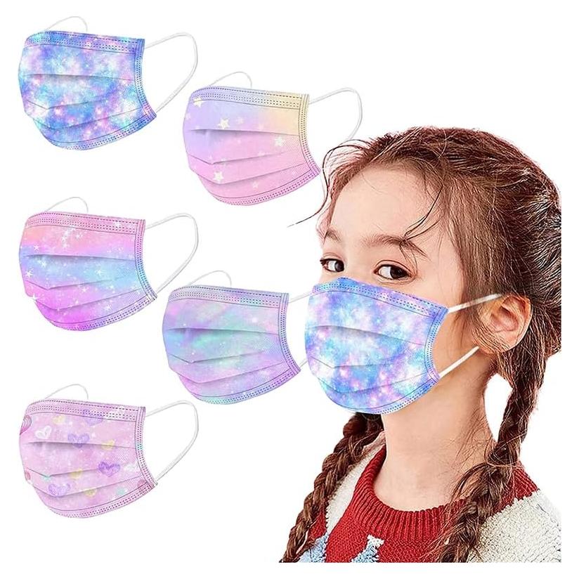 Mascarillas desechables para niños MEESOUL 50 unidades 3 capas